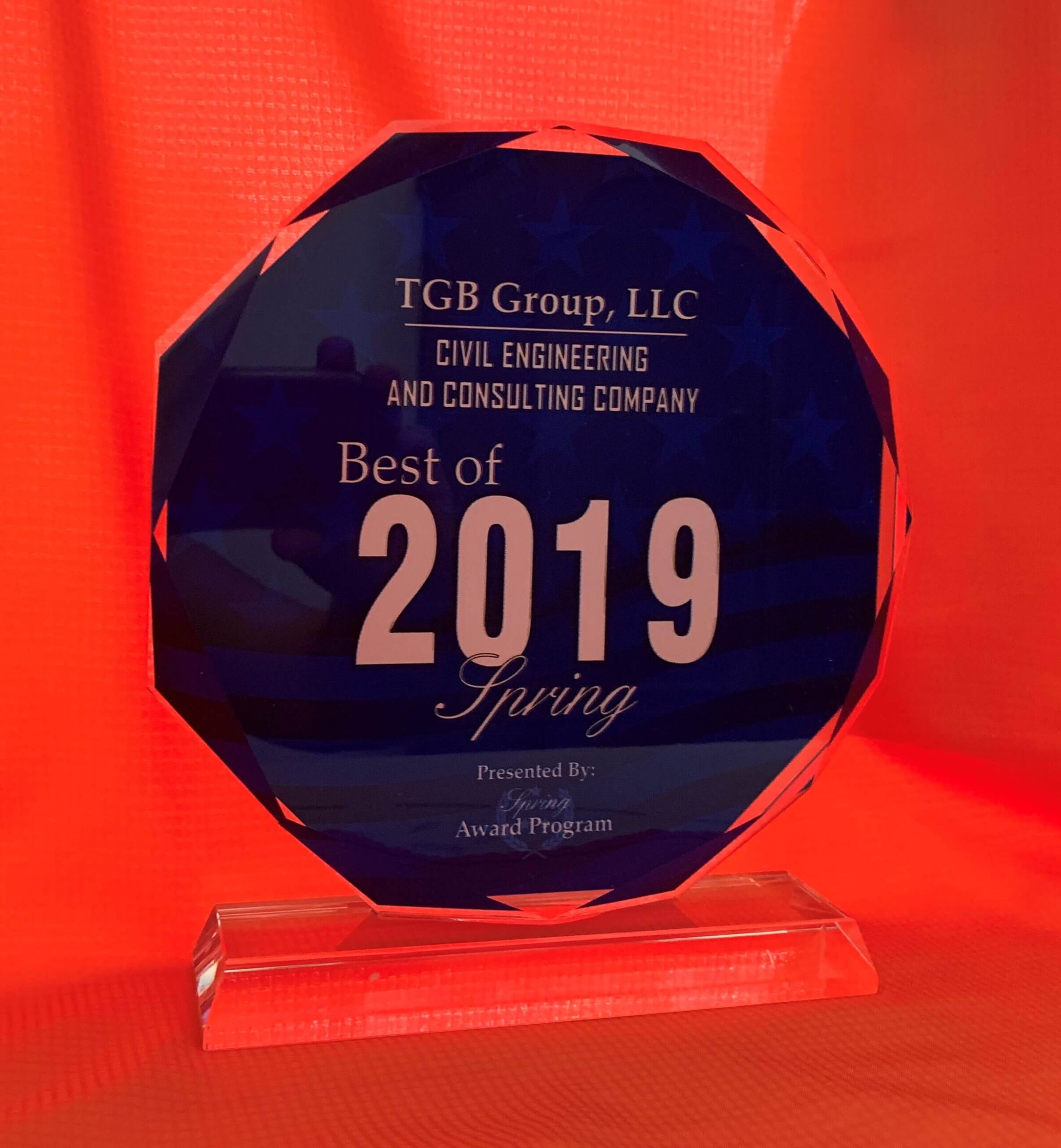 TGB Group, LLC Receives 2019 Best of Spring Award